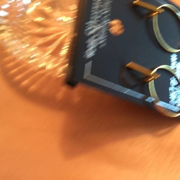 NWT Sterling Silver Gold Plated Hoop Earrings - Picture 3 of 5